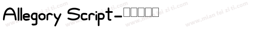 Allegory Script字体转换
